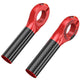 Black and Red Ultralight Carbon Fiber Bicycle Bar Ends - Ergonomic Anti-Slip Grips for MTB & Hybrid Bikes (22.2mm)