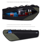 Black and Green Waterproof Bicycle Frame Bag - 2.5L Slim Top Tube Storage Pouch for Cycling Essentials