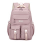 Light Purple Large Capacity Waterproof Student Backpack - Fits 15-Inch Laptop, Multi-Pocket Travel Daypack