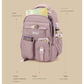 Light Purple Large Capacity Waterproof Student Backpack - Fits 15-Inch Laptop, Multi-Pocket Travel Daypack