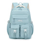 Light Blue Large Capacity Waterproof Student Backpack - Fits 15-Inch Laptop, Multi-Pocket Travel Daypack