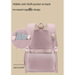 Pink Large Capacity Waterproof Student Backpack - Fits 15-Inch Laptop, Multi-Pocket Travel Daypack