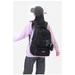 Black Large Capacity Student Backpack - Durable Oxford Cloth School Bag with Laptop Compartment & Multiple Pockets