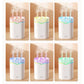 White Volcano Style 2L Cool Mist Humidifier - Triple Nozzle with RGB LED & Quiet Operation