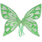 Green Sparkling Fairy Wings - Lightweight Glitter Butterfly Costume Accessory for Kids & Adults