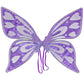 Purple Sparkling Fairy Wings - Lightweight Glitter Butterfly Costume Accessory for Kids & Adults