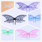 Black Enchanting Iridescent Fairy Wings - Sparkle Butterfly Elf Wings for Costume Parties, Cosplay & Dress-Up Fun
