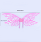 Black Enchanting Iridescent Fairy Wings - Sparkle Butterfly Elf Wings for Costume Parties, Cosplay & Dress-Up Fun