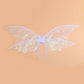 White Enchanting Iridescent Fairy Wings - Sparkle Butterfly Elf Wings for Costume Parties, Cosplay & Dress-Up Fun