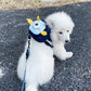 Dark Green Adorable Monster Pet Backpack Harness - Small Dog & Cat Treat Pouch with Poop Bag Dispenser