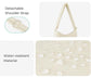 Beige Chic Pleated Crescent Sling Bag - Water-Resistant Lightweight Crossbody & Shoulder Purse