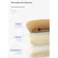Purple Reversible Memory Foam Travel Pillow - All-Season Comfort Neck Support for Deep Sleep & Portability
