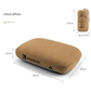 Coffee Reversible Memory Foam Travel Pillow - All-Season Comfort Neck Support for Deep Sleep & Portability