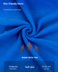 Blue Versatile Double-Sided Fleece Bag Liner - Lightweight & Portable Travel Blanket for Camping & Outdoors