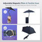 Pink Magnetic Phone Umbrella Sun Shade - Clear Outdoor Screen Visor, Anti-Glare Mini Parasol for iPhone
