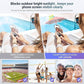 Blue Magnetic Phone Umbrella Sun Shade - Clear Outdoor Screen Visor, Anti-Glare Mini Parasol for iPhone