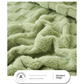 200*230CM Milky White Ultra-Soft Waffle Textured Plush Fleece Blanket - Large Cozy All-Season Throw for Bed & Sofa