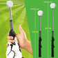 Red Pro Golf Swing Trainer - Extendable with Audible Click & Corrective Grip Aid