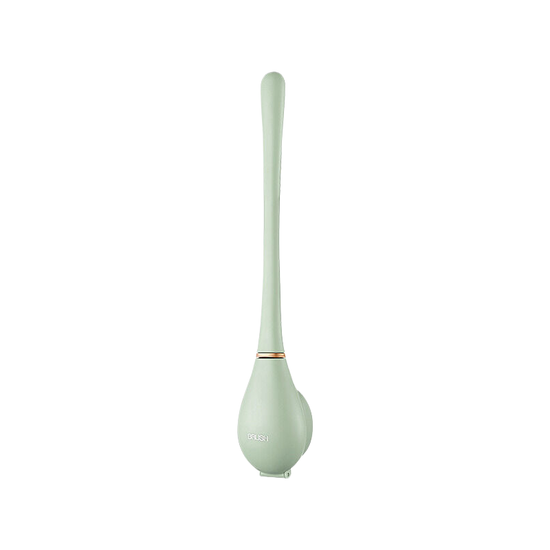 Jade green baseball-shaped toilet brush 8cm * 42.5cm