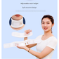Size M White Adjustable Cervical Collar Neck Brace - Breathable Support for Pain Relief & Posture