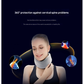 Size S Grey Ergonomic Neck Support Brace - Soft Cervical Collar for Posture Correction and Pain Relief