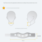 Size M Light Green Ergonomic Neck Support Brace - Soft Cervical Collar for Posture Correction and Pain Relief