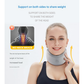 Size XL Orange Ergonomic Neck Support Brace - Soft Cervical Collar for Posture Correction and Pain Relief