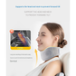 Size M Orange Ergonomic Neck Support Brace - Soft Cervical Collar for Posture Correction and Pain Relief