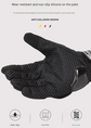 Size L Black Protective Motorcycle Riding Gloves - Hard Knuckle Armour & Touchscreen Fingertips