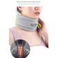 Grey Ergonomic Neck Support Brace - Adjustable Soft Cervical Collar for Posture Correction