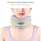 Grey Ergonomic Neck Support Brace - Adjustable Soft Cervical Collar for Posture Correction