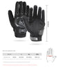 Size XL Purple and Black Protective Motorcycle Riding Gloves - Hard Knuckle Armour & Touchscreen Fingertips