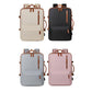 Grey Expandable Laptop Backpack with USB Port - Stylish Travel & Business Daypack