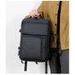 Black Expandable Business Travel Backpack with USB Charging Port - Water-Resistant Laptop Bag for Commuting & Carry-On