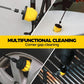 Yellow and Black Complete 7-Piece Drill Brush Power Scrubber Set - All-Purpose Cleaning Kit for Bathroom, Tile, Car Detailing & More
