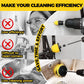 Yellow and Black Complete 7-Piece Drill Brush Power Scrubber Set - All-Purpose Cleaning Kit for Bathroom, Tile, Car Detailing & More