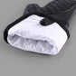 Grey 6-Piece Silicone Oven Mitts and Pot Holders Set - Extra Long Waterproof Heat Resistant Gloves with Non-Slip Grip for Kitchen Baking BBQ