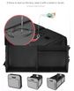 Black Heavy Duty Collapsible Car Boot Organiser - Large 65L Waterproof Trunk Storage Box with Compartments for SUV & Car