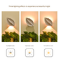 White RGB Color-Changing Leaf LED Night Light - Wireless Motion Sensor Wall Lamp with Remote Control for Ambiance Lighting