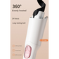 Pink Portable Cordless Hair Curler - USB-C Rechargeable Automatic Hair Waver with Ceramic Barrel & Anti-Scald Design