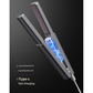 Purple Compact Cordless Hair Straightener - Portable 2-in-1 Mini Flat Iron, USB-C Rechargeable for Travel & Touch-ups