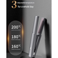 Dark Grey Compact Cordless Hair Straightener - Portable 2-in-1 Mini Flat Iron, USB-C Rechargeable for Travel & Touch-ups