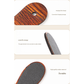Reddish Brown Professional Pedicure Foot File 10-Pack - Double-Sided Callus Remover with Wooden Handle