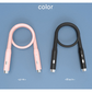 Pink Hands-Free LED Neck Reading Light - USB Rechargeable with 3 Color & Brightness Modes, Flexible Gooseneck for Books, Crafts & Knitting