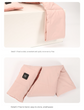 Beige USB Electric Heated Scarf - Portable Puffer Neck Warmer with 3-Level Heat Control for Winter