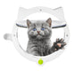 Black 4-Way Locking Cat Flap Door - Pet Entry Portal for Interior Doors, Walls & Cabinets