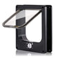 Size L Black 4-Way Locking Pet Flap Door for Cats and Small Dogs - Weatherproof Magnetic Cat Door
