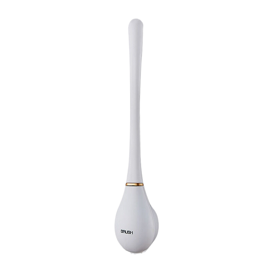 White baseball-shaped toilet brush 8cm * 42.5cm