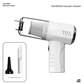 White 2-in-1 Cordless Handheld Vacuum and Air Blower - Portable & Lightweight Cleaner for Car, Home, and Pet Hair