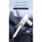 White 2-in-1 Cordless Handheld Vacuum and Air Blower - Portable & Lightweight Cleaner for Car, Home, and Pet Hair